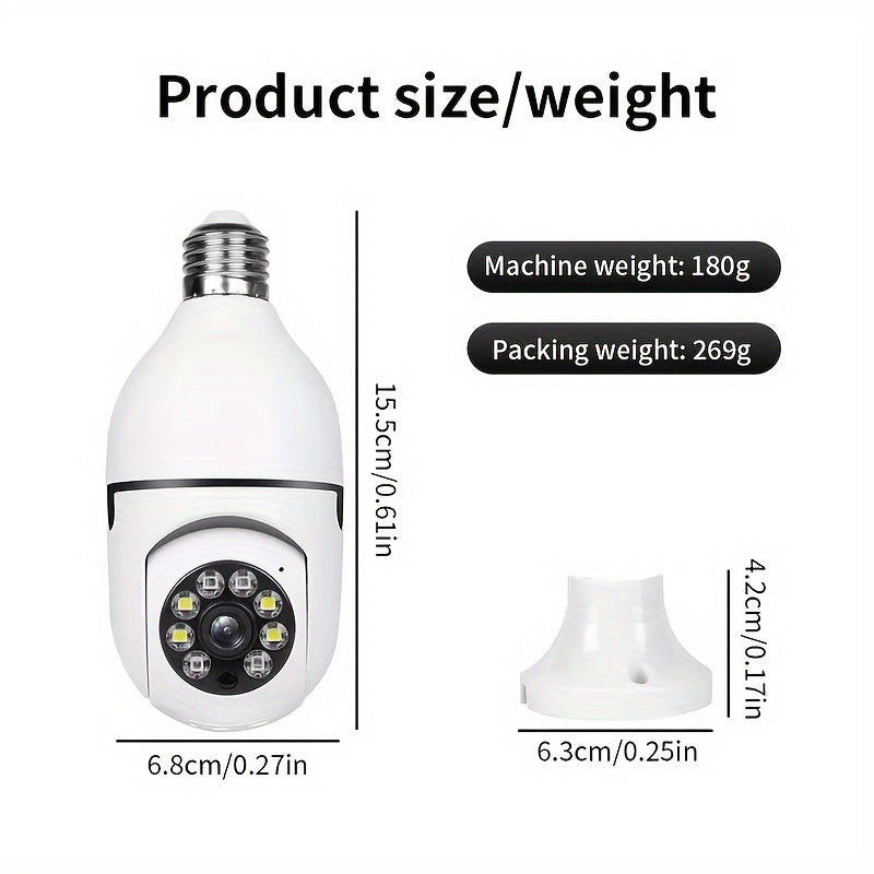 Smart Security Camera Light | HD WiFi Surveillance with Night Vision