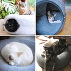 Round Pet Bed | Plush Donut Design With Anti-Slip Base