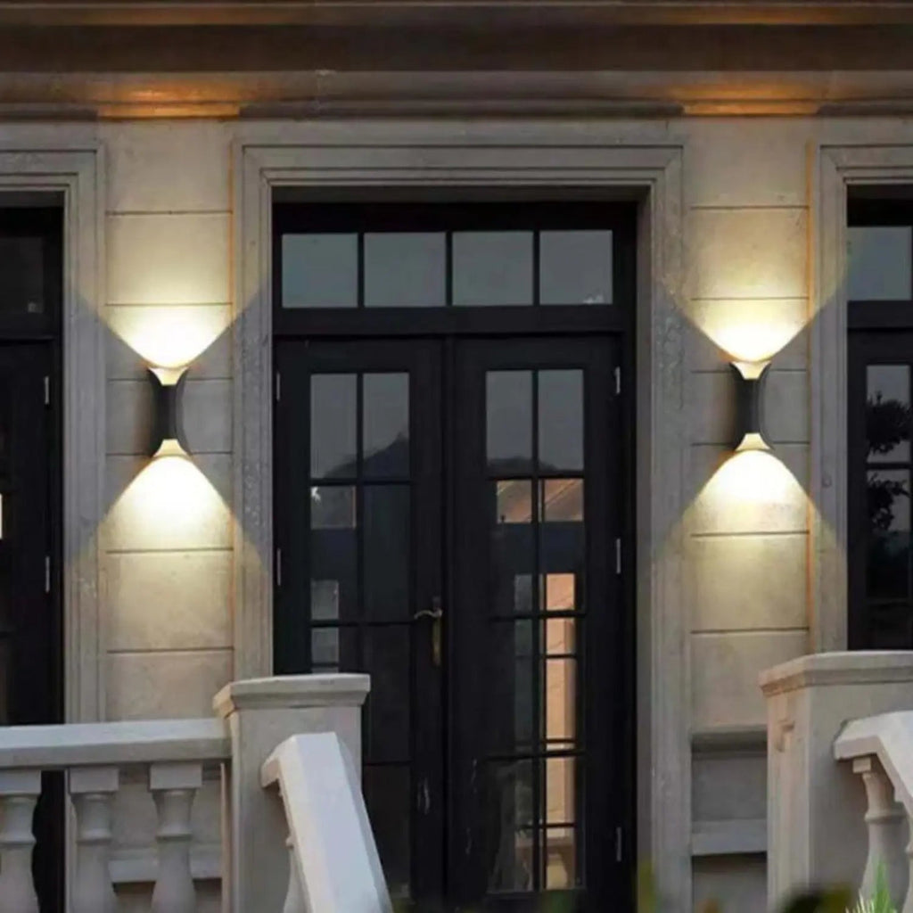 Modern LED Wall Light | Black Gold Dual Tone Design
