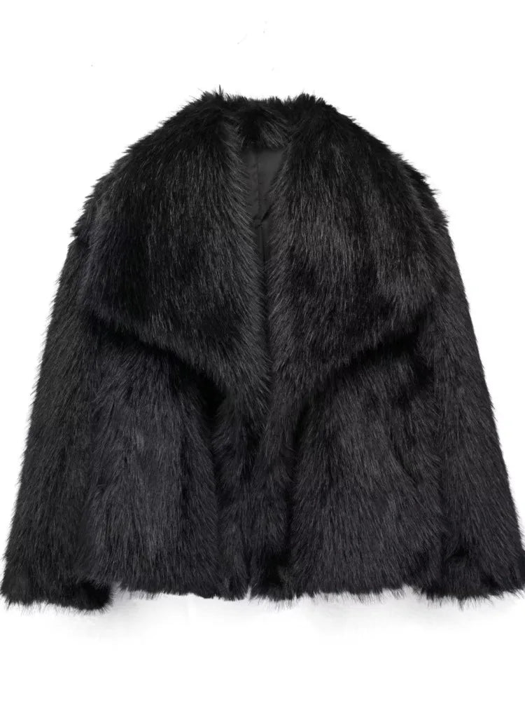Luxury Faux Fur Jacket | Eco-Friendly Vegan Design