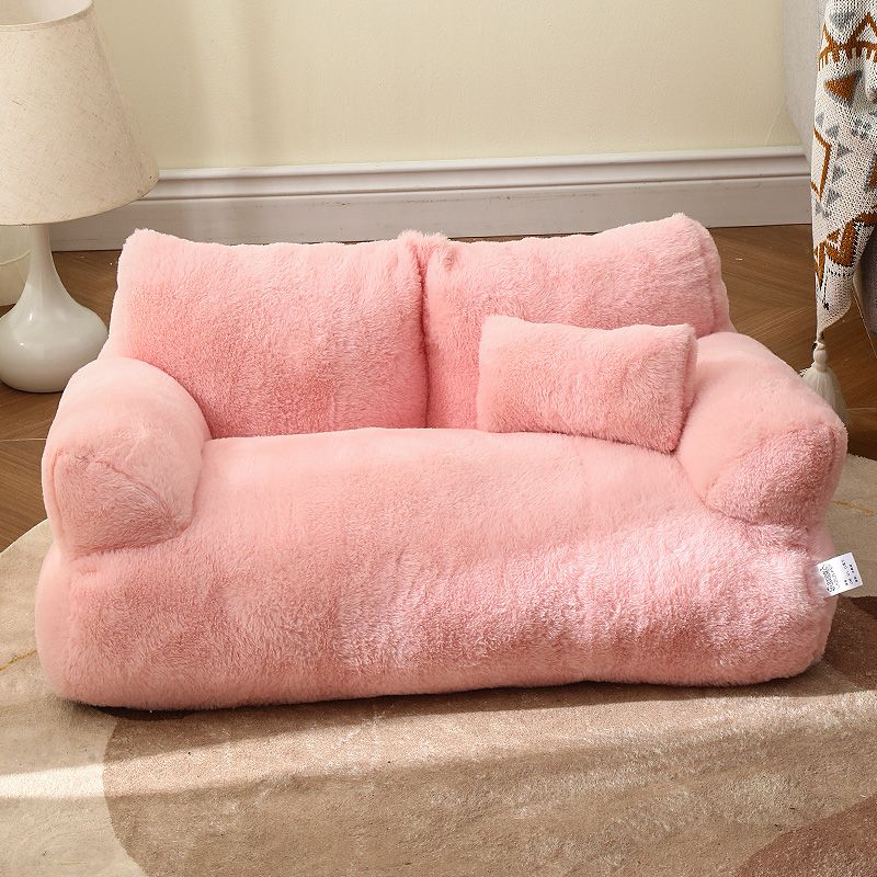Plush Pet Sofa Bed | Premium Fleece Cat & Dog Lounger