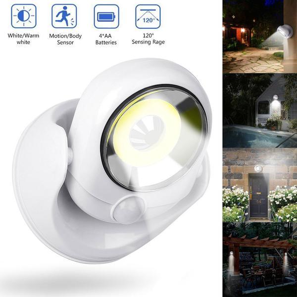 Motion Sensor Outdoor Light | Wireless 450 Lumen LED Security Lamp
