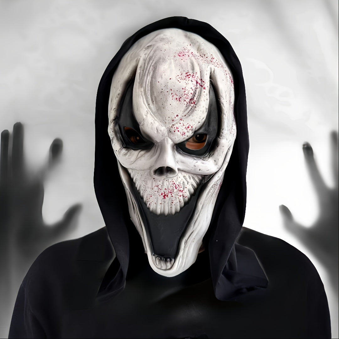 Halloween Skull Mask | Full Head Design with Hood