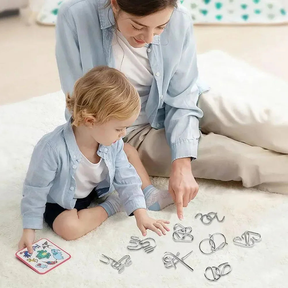 Metal Puzzle Advent Calendar | 24 Educational Brain Teasers for Daily Countdown