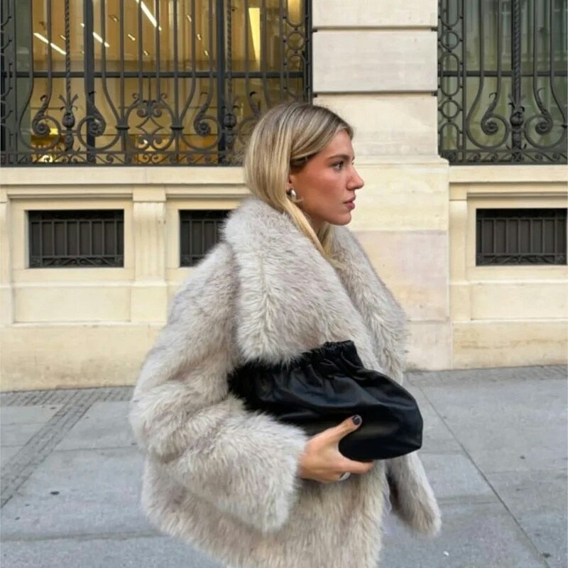 Luxury Faux Fur Jacket | Eco-Friendly Vegan Design