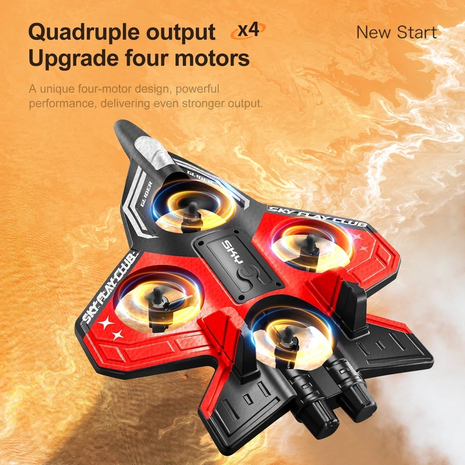 RC Airplane | Lightweight Foam Glider with LED Lights