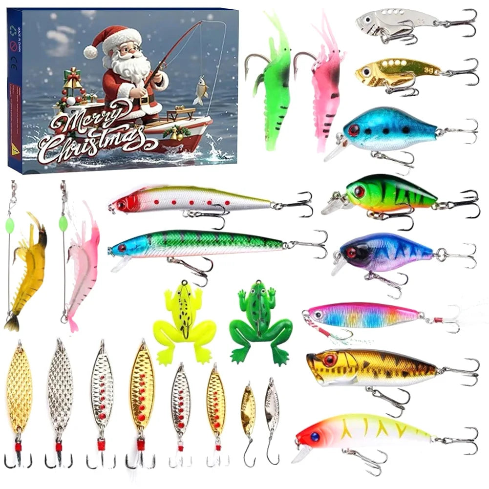 Fishing Advent Calendar | 24 Premium Lures for Christmas Countdown