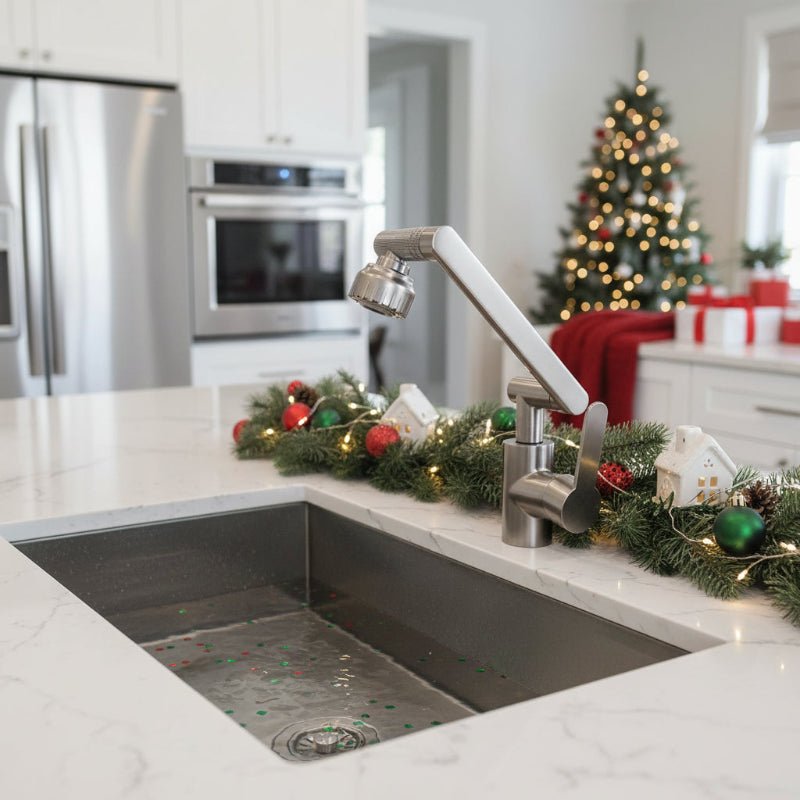 Kitchen Faucet with Flexible Arm | 360° Swivel Multi-Mode Spray