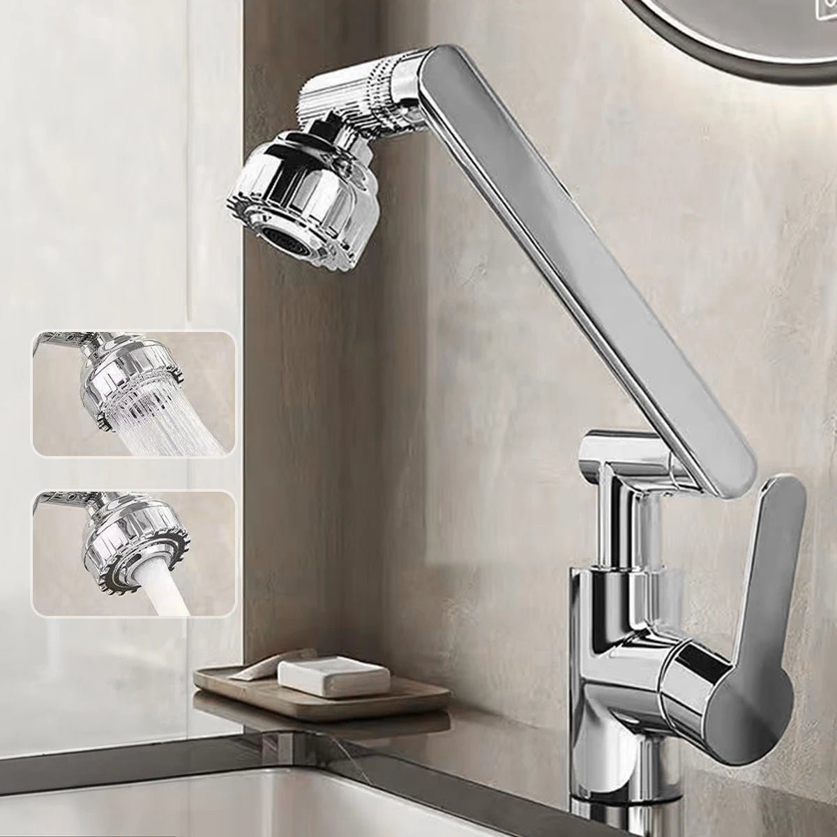 Kitchen Faucet with Flexible Arm | 360° Swivel Multi-Mode Spray