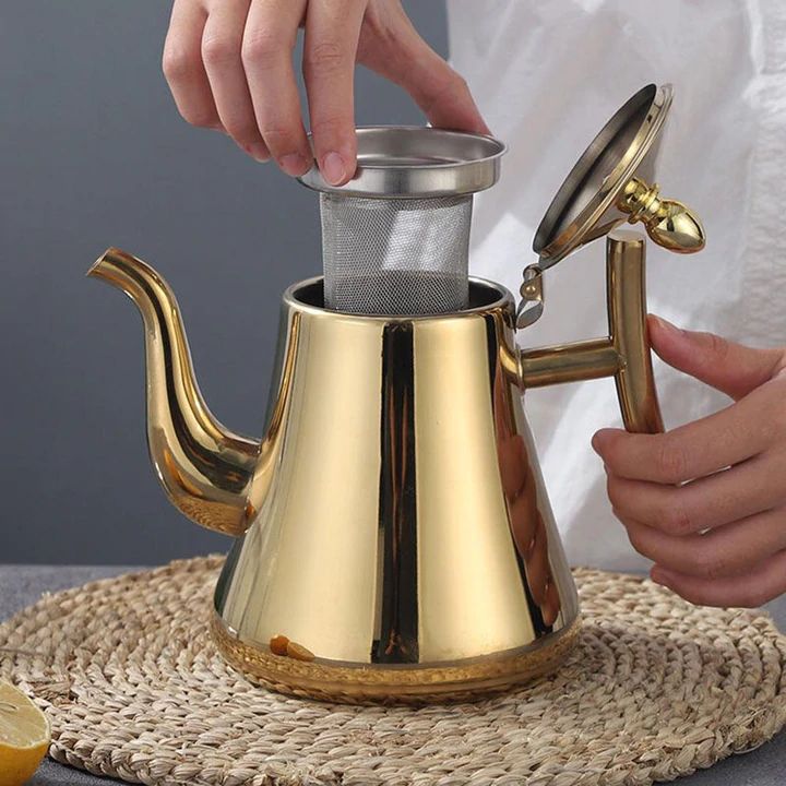 Stainless Steel Induction Kettle | Built-in Filter System