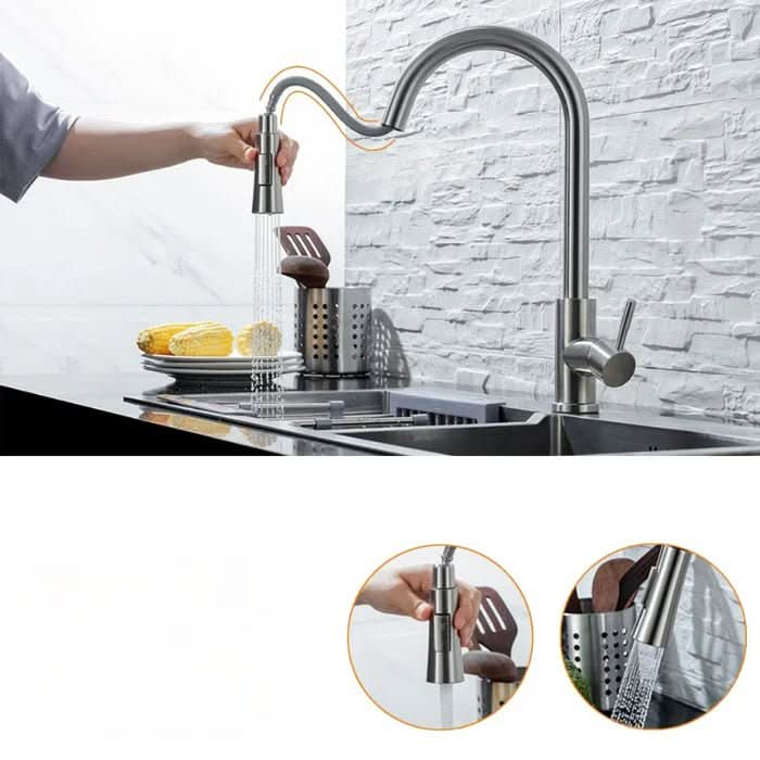 Smart Kitchen Faucet | Motion Sensor Pull-Out Spout