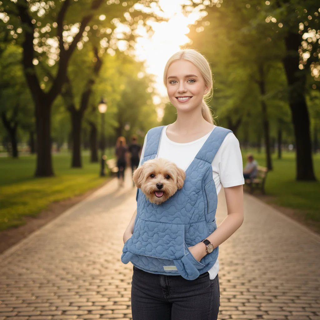 Waterproof Pet Carrier | Quilted Design with Shoulder Straps
