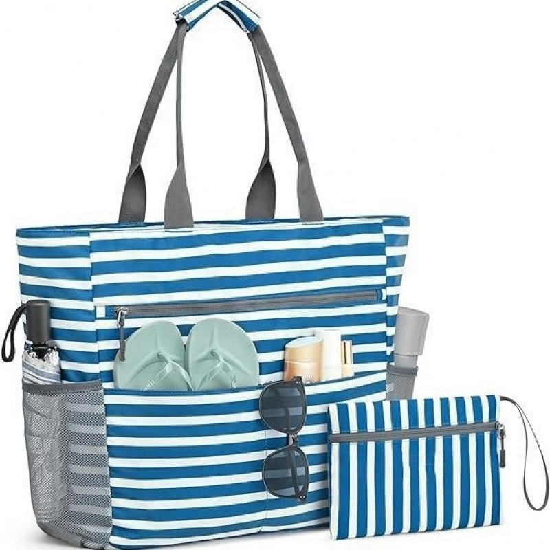 Waterproof Beach Bag | Large Tote With Multiple Pockets