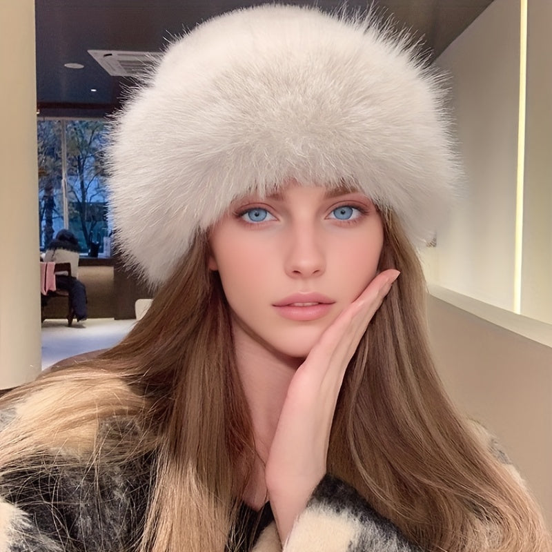 Knitted Winter Hat | Faux Fur Ear Protection