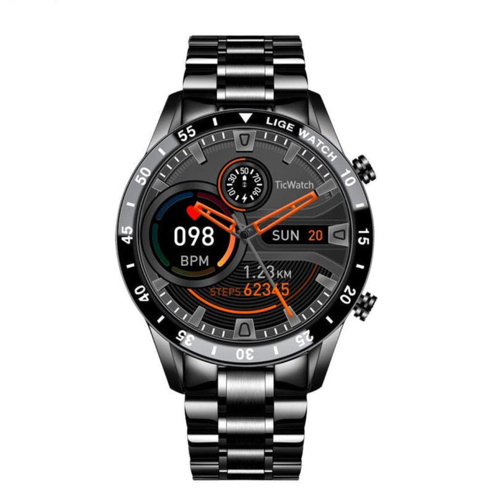 Stainless Steel Smart Watch | 4G AMOLED Health Tracker