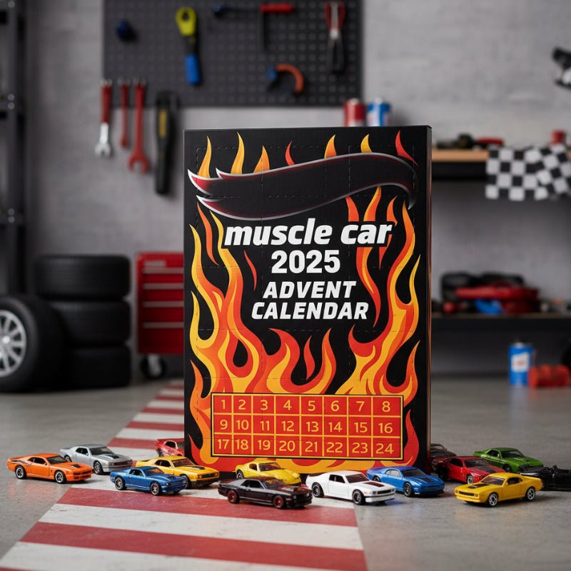 Muscle Car Advent Calendar | 24 Die-Cast Miniature Vehicles