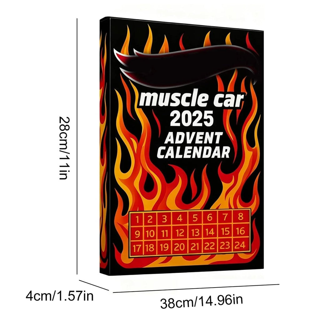 Muscle Car Advent Calendar | 24 Die-Cast Miniature Vehicles