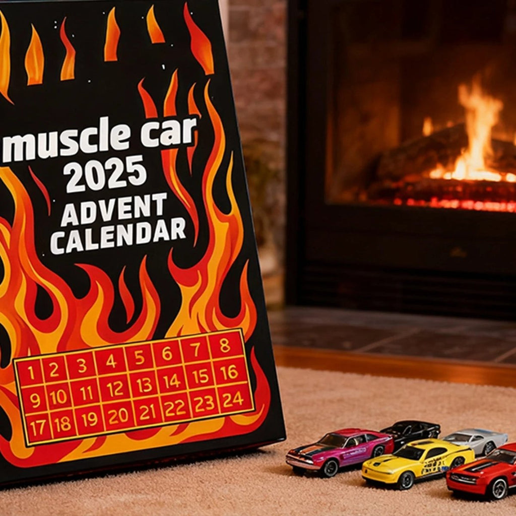 Muscle Car Advent Calendar | 24 Die-Cast Miniature Vehicles