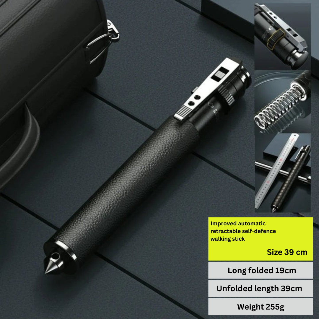 Tactical Walking Stick | Automatic Retractable Design