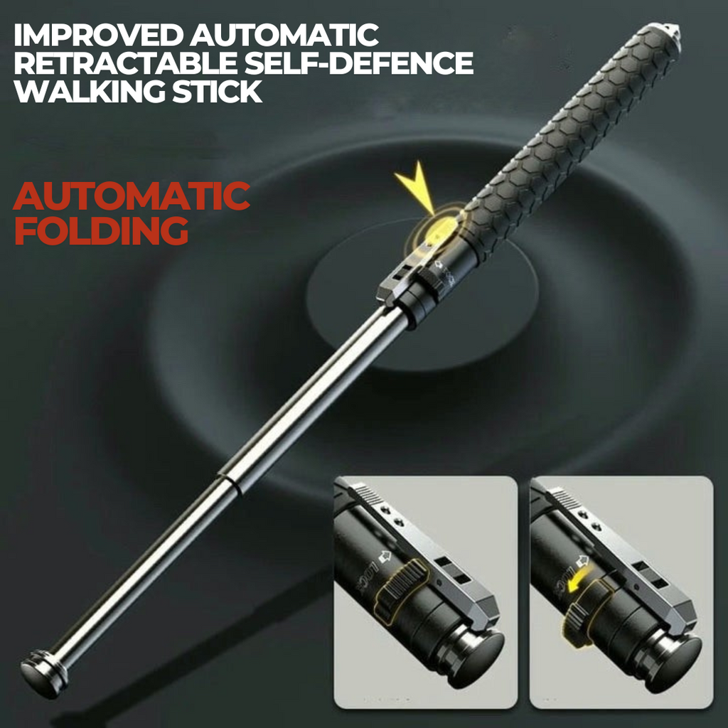 Tactical Walking Stick | Automatic Retractable Design