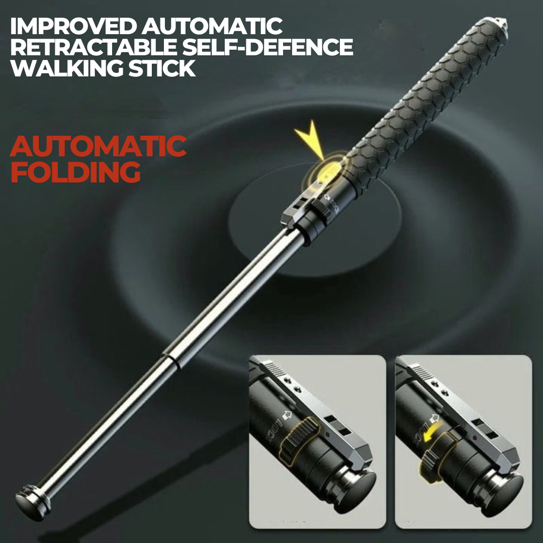 Tactical Walking Stick | Automatic Retractable Design