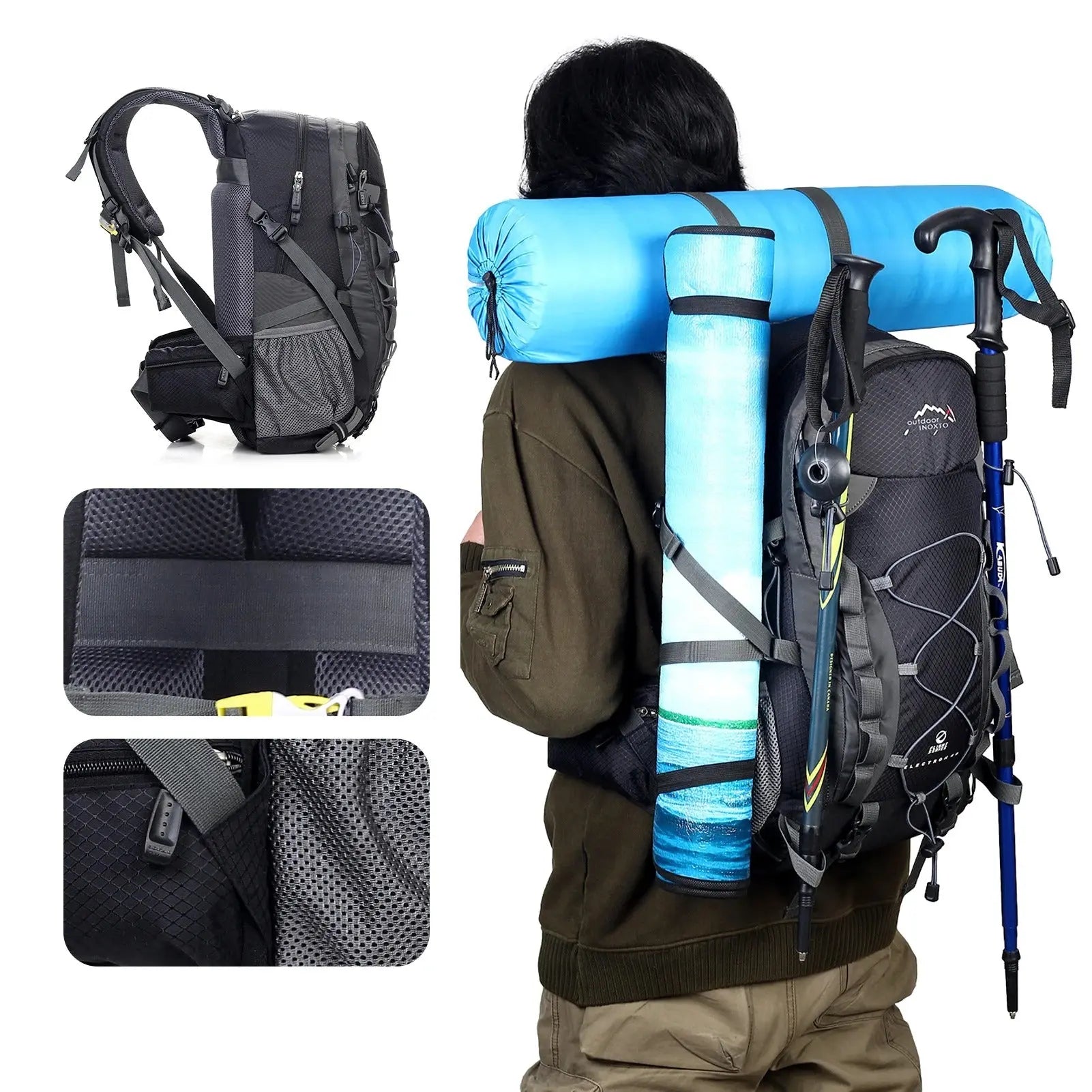 Outdoor Hiking Backpack | 40L Waterproof Storage With Ergonomic Design