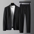 Modern Loungewear Set | Textured Polyester Blazer and Pants