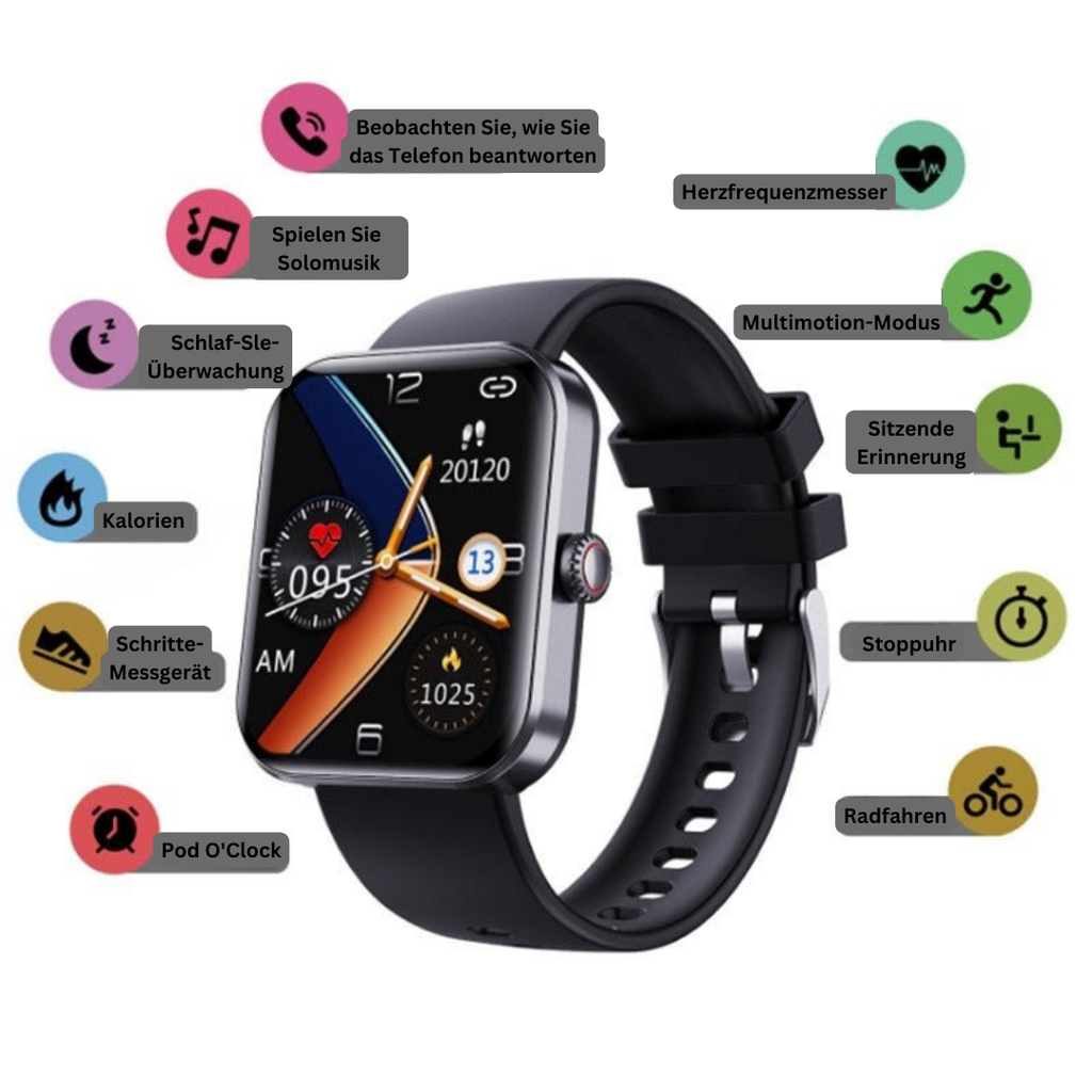 Smart Health Monitor Watch | Advanced Fitness Tracking Display
