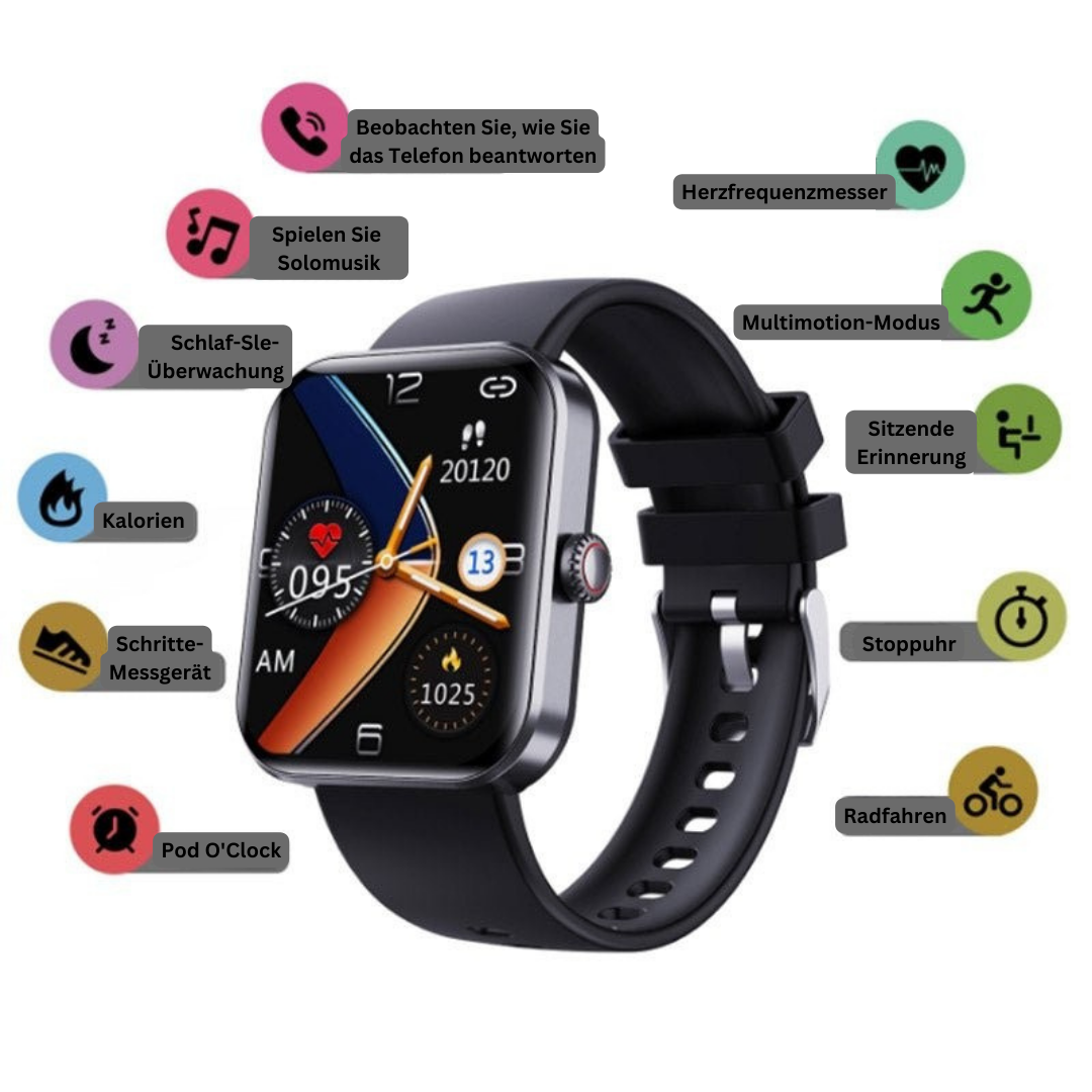 Smart Health Monitor Watch | Advanced Fitness Tracking Display