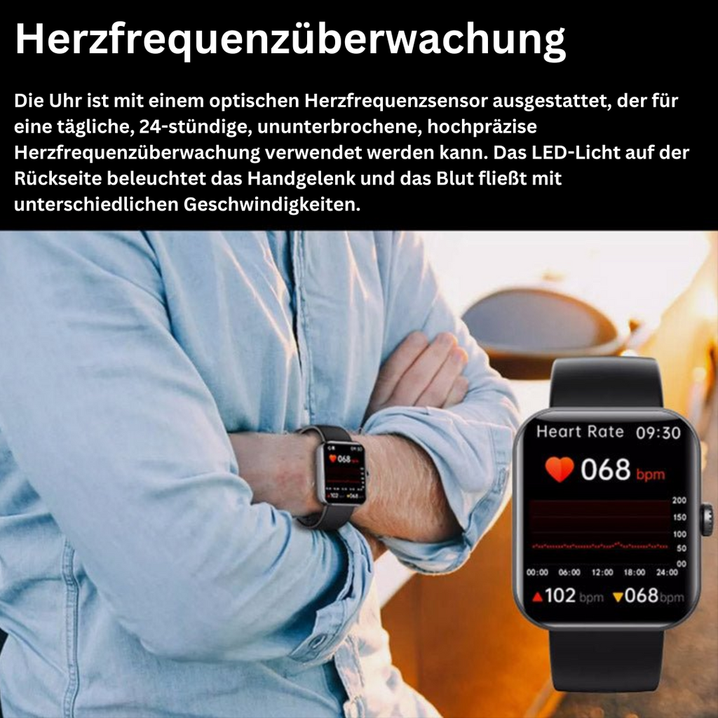 Smart Health Monitor Watch | Advanced Fitness Tracking Display