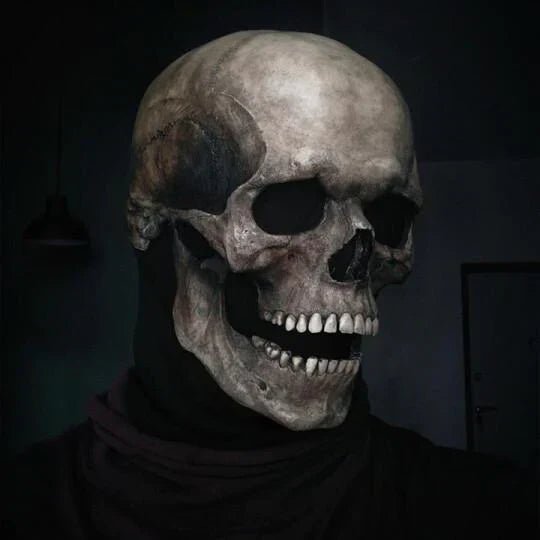 Realistic Skull Mask | Movable Jaw Halloween Costume