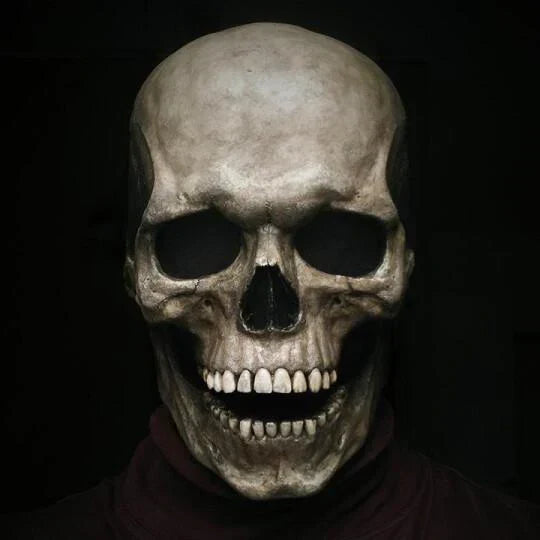 Realistic Skull Mask | Movable Jaw Halloween Costume