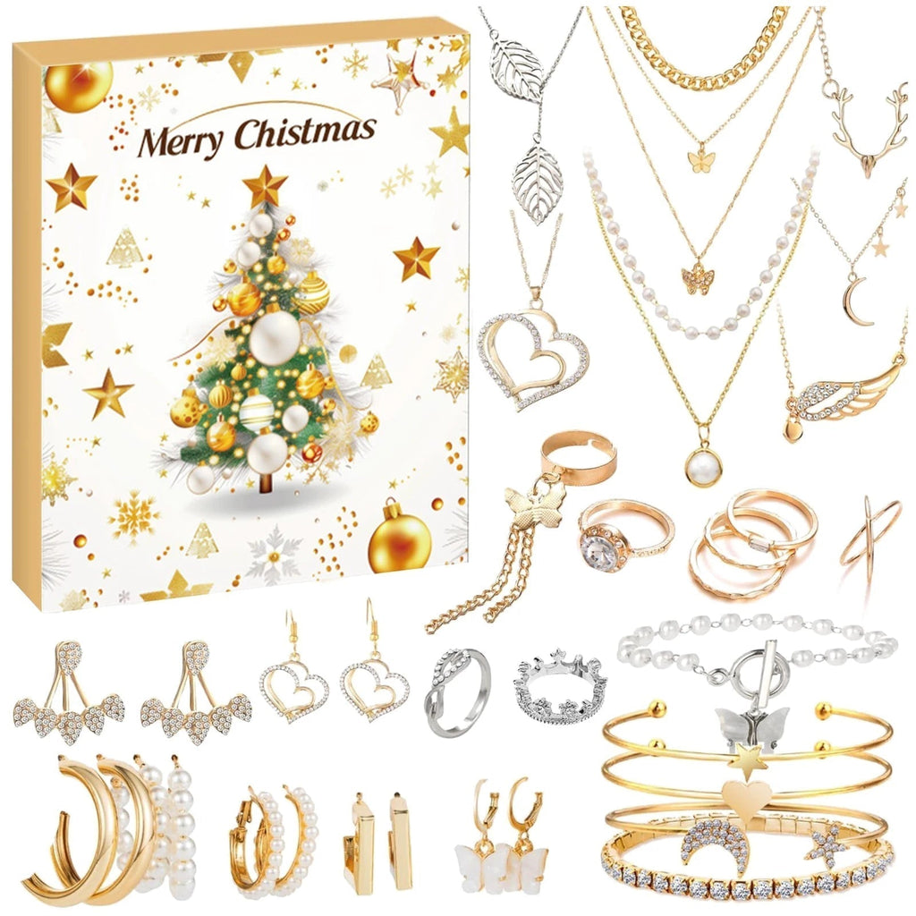 Christmas Jewelry Advent Calendar | 22-Piece DIY Charm Set