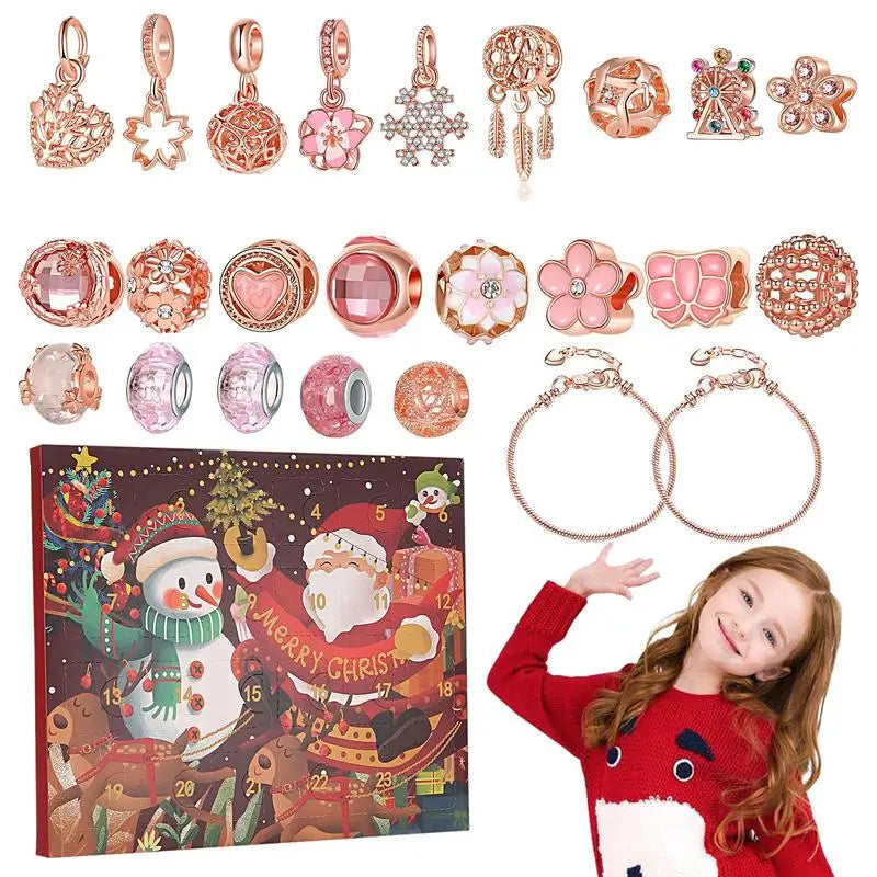 Christmas Jewelry Advent Calendar | 22-Piece DIY Charm Set