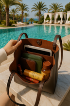 Vegan Leather Shoulder Bag | Forest Green Classic Design