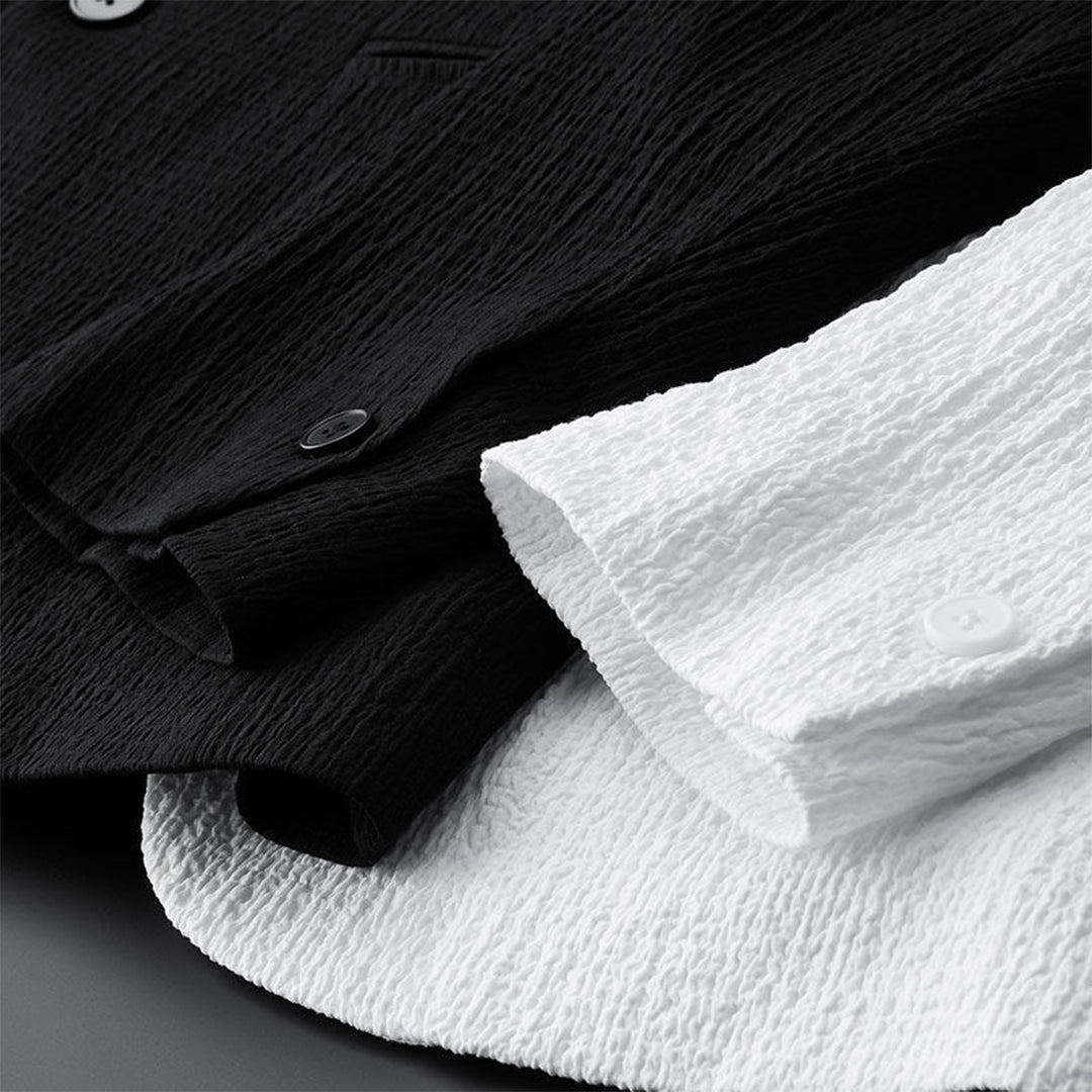 Modern Loungewear Set | Textured Polyester Blazer and Pants