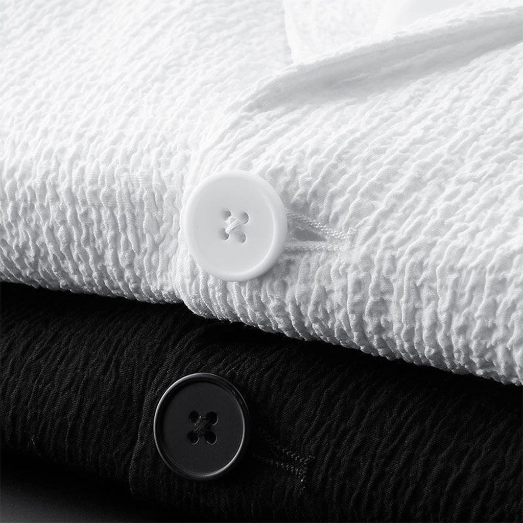 Modern Loungewear Set | Textured Polyester Blazer and Pants
