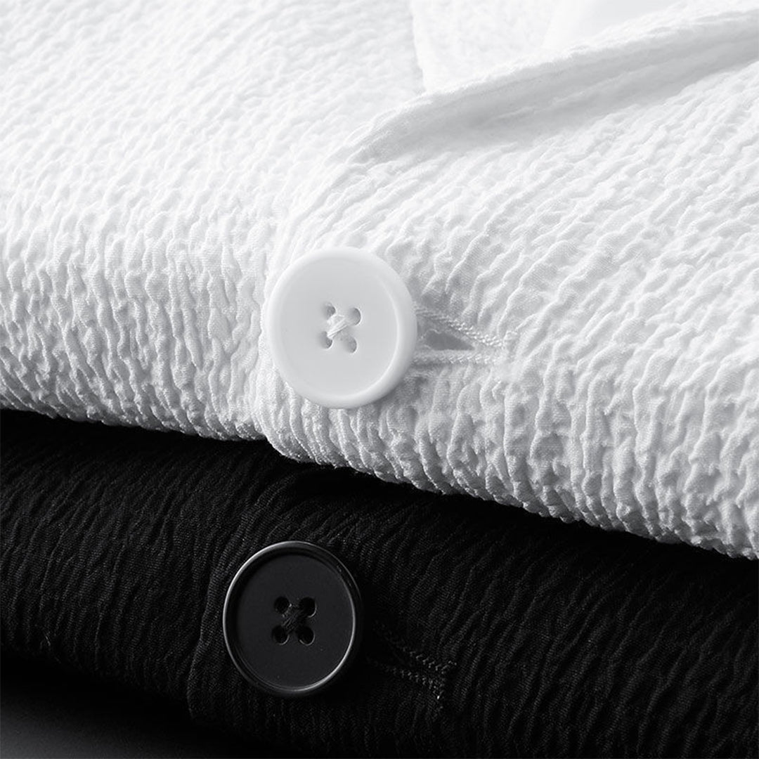 Modern Loungewear Set | Textured Polyester Blazer and Pants