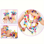 Kids Jewelry Making Kit | 500+ Colorful Pop Beads Set