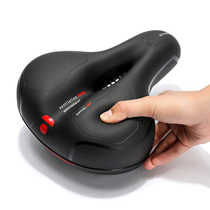 Gel Padded Bicycle Saddle | Shock Absorbing Memory Foam Comfort Seat