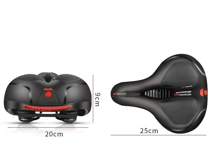 Gel Padded Bicycle Saddle | Shock Absorbing Memory Foam Comfort Seat