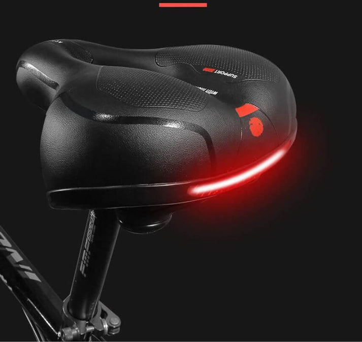 Gel Padded Bicycle Saddle | Shock Absorbing Memory Foam Comfort Seat