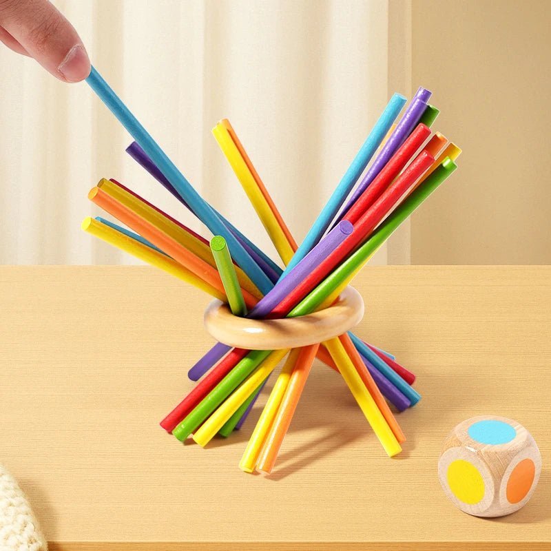 Montessori Counting Rods Set | Colorful Wooden Educational Sticks