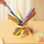 Montessori Counting Rods Set | Colorful Wooden Educational Sticks