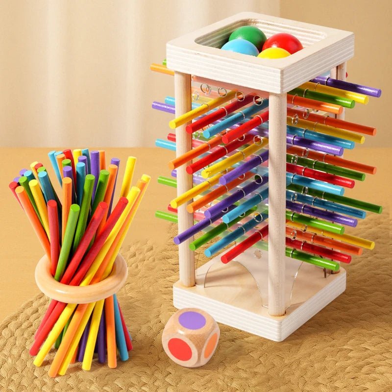 Montessori Counting Rods Set | Colorful Wooden Educational Sticks