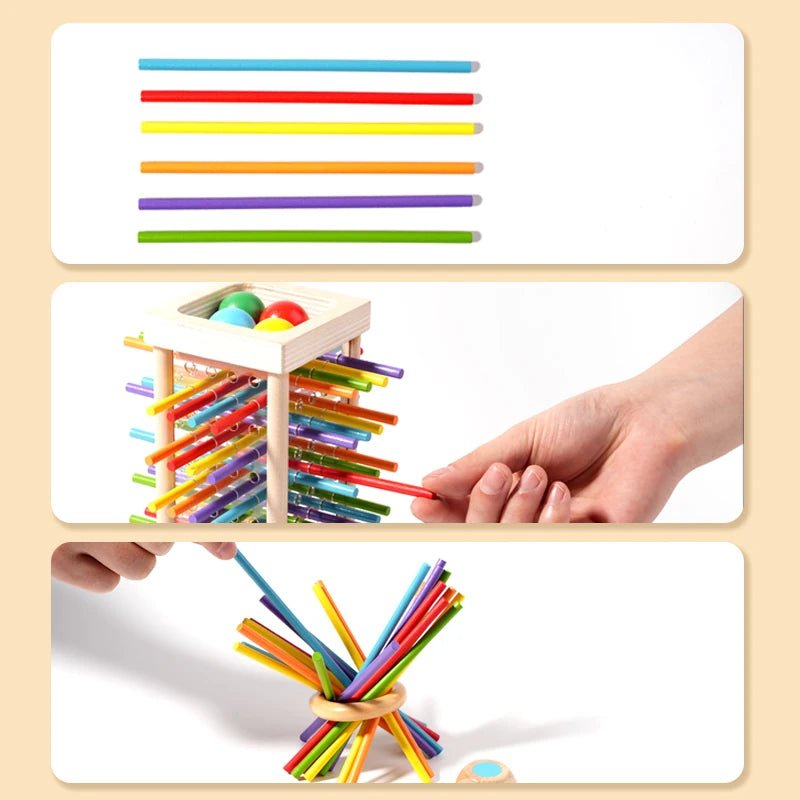 Montessori Counting Rods Set | Colorful Wooden Educational Sticks