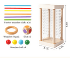 Montessori Counting Rods Set | Colorful Wooden Educational Sticks