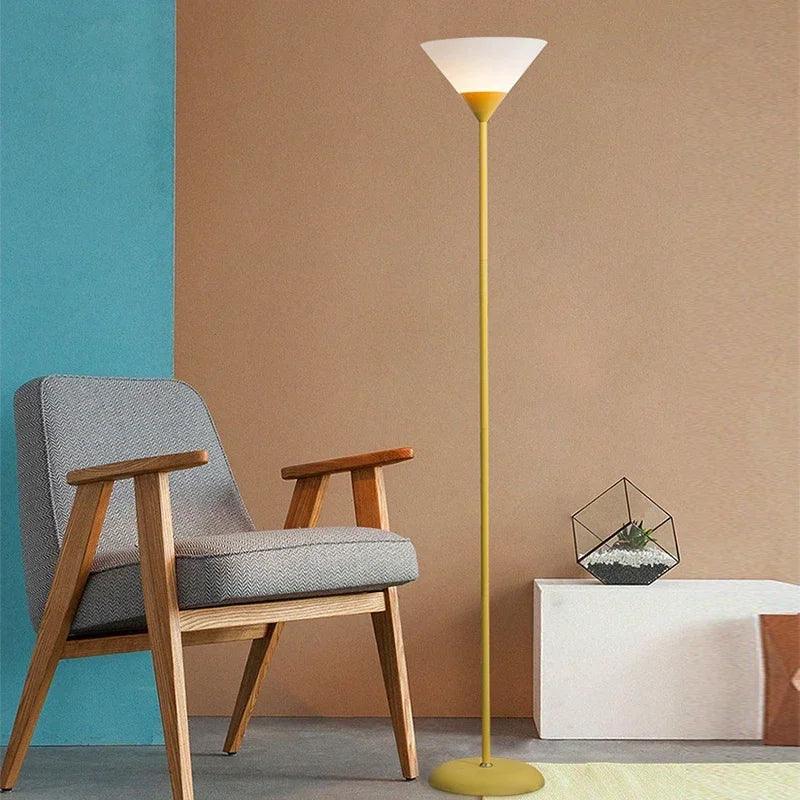 Modern LED Floor Lamp | Minimalist Black Metal Design
