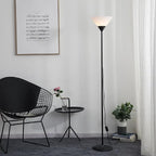Modern LED Floor Lamp | Minimalist Black Metal Design