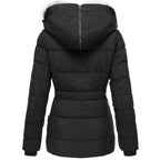 Winter Puffer Coat | Faux Fur Hood Quilted Design